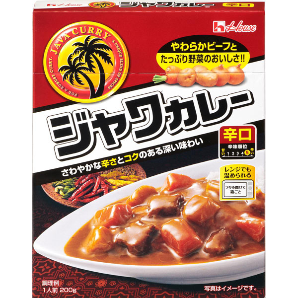 ハウス食品 ジャワカレー 辛口 200g