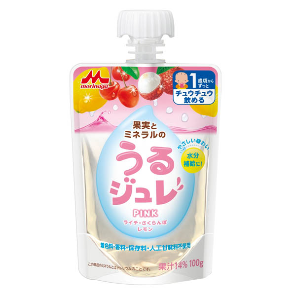 【1歳頃～】森永乳業 果実とミネラルのうるジュレ PINK 100g