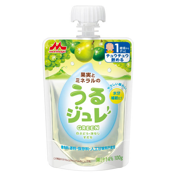 【1歳頃～】森永乳業 果実とミネラルのうるジュレ GREEN 100g