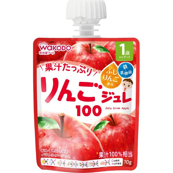 【1歳頃～】和光堂 1歳からのMYジュレドリンク りんご100 　70g