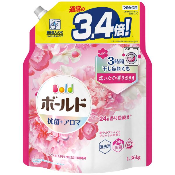 P＆G ボールドジェル 華やかプレミアムブロッサムの香り つめかえ用 超ジャンボサイズ 1360g