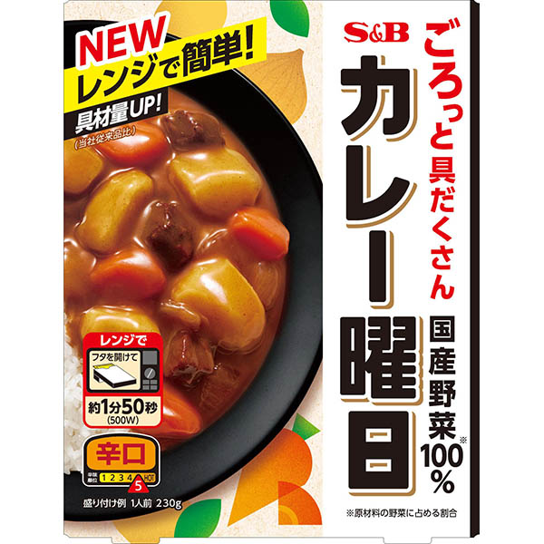 ヱスビー食品 カレー曜日 辛口 230g