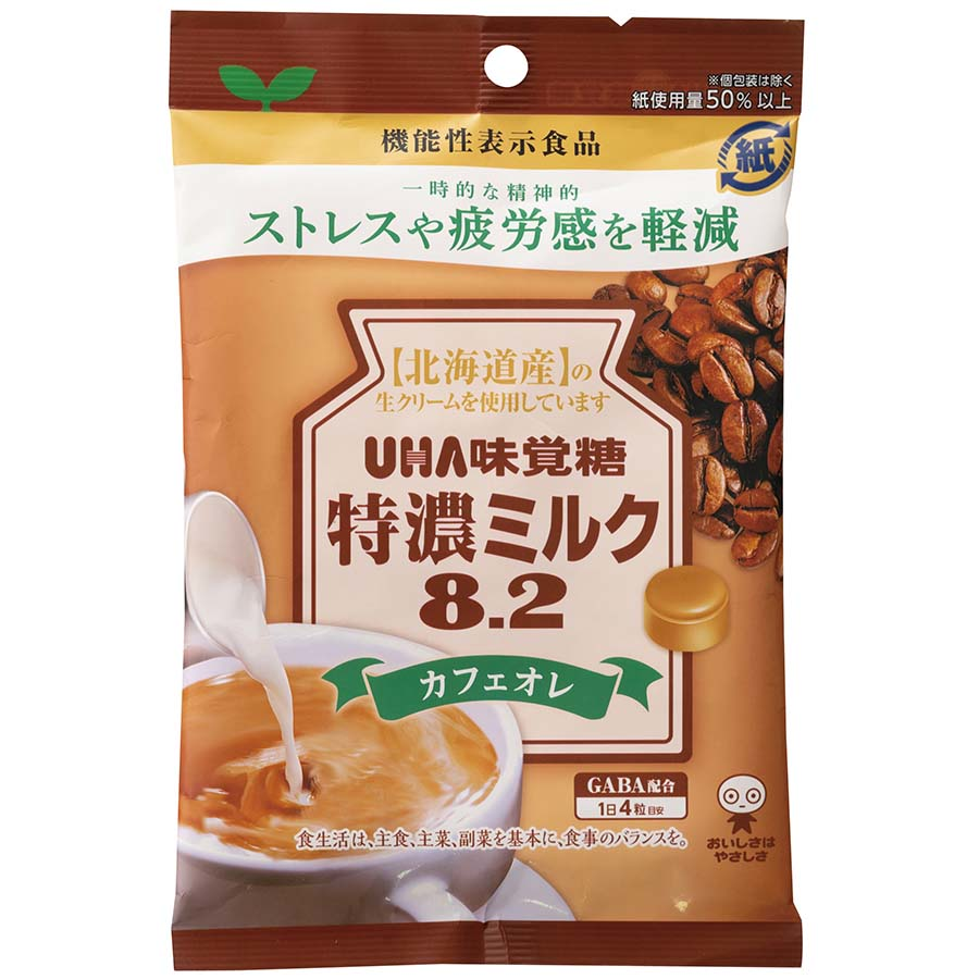 ＵＨＡ味覚糖　特濃ミルクカフェオレ　９３ｇ（機能性表示食品）