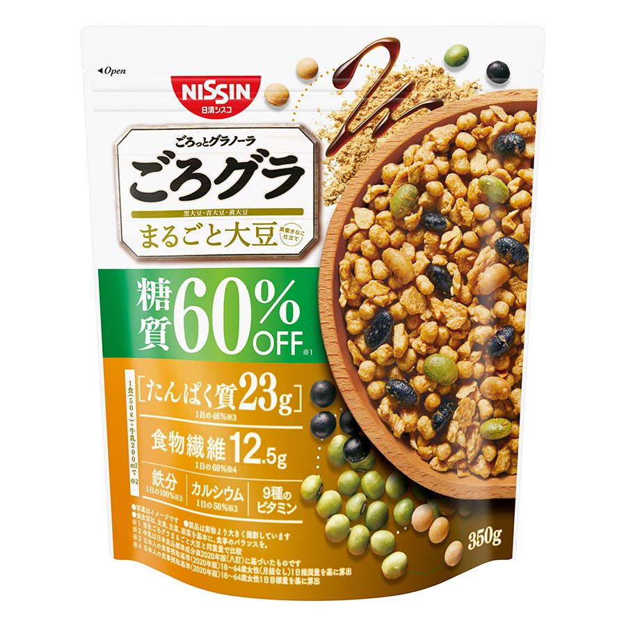 シスコ　ごろグラ　糖質６０％オフ　まるごと大豆　３５０ｇ