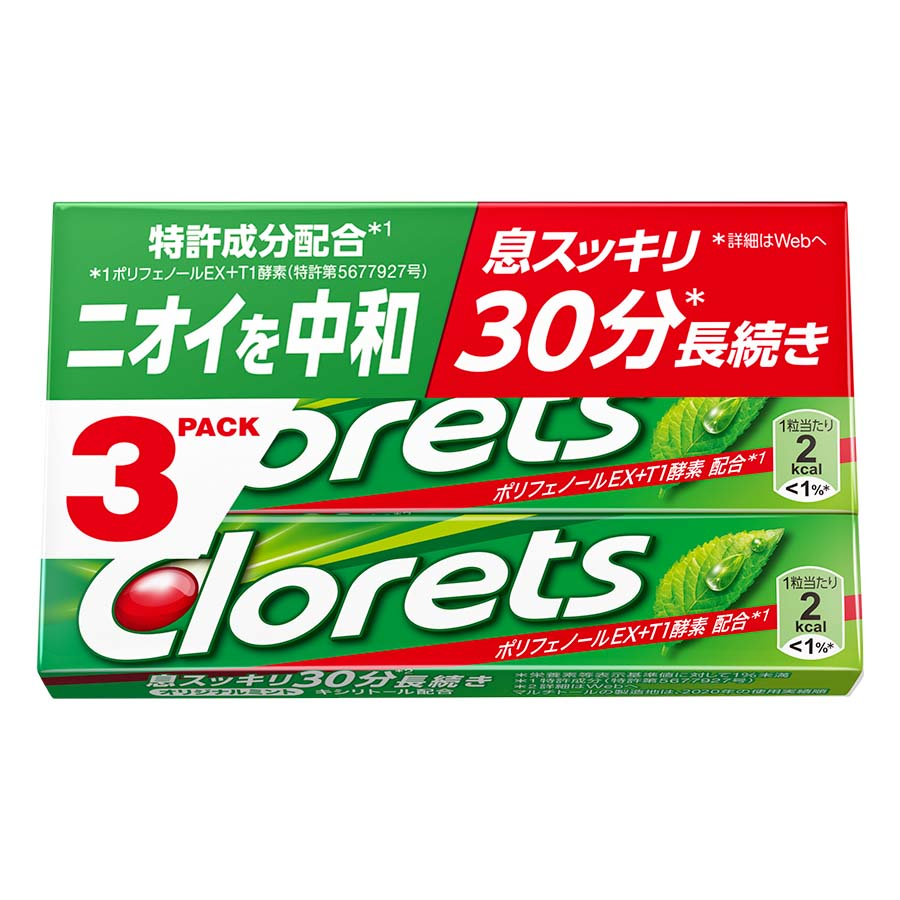 Ｃｌｏｒｅｔｓ　オリジナルミント１４粒×３個