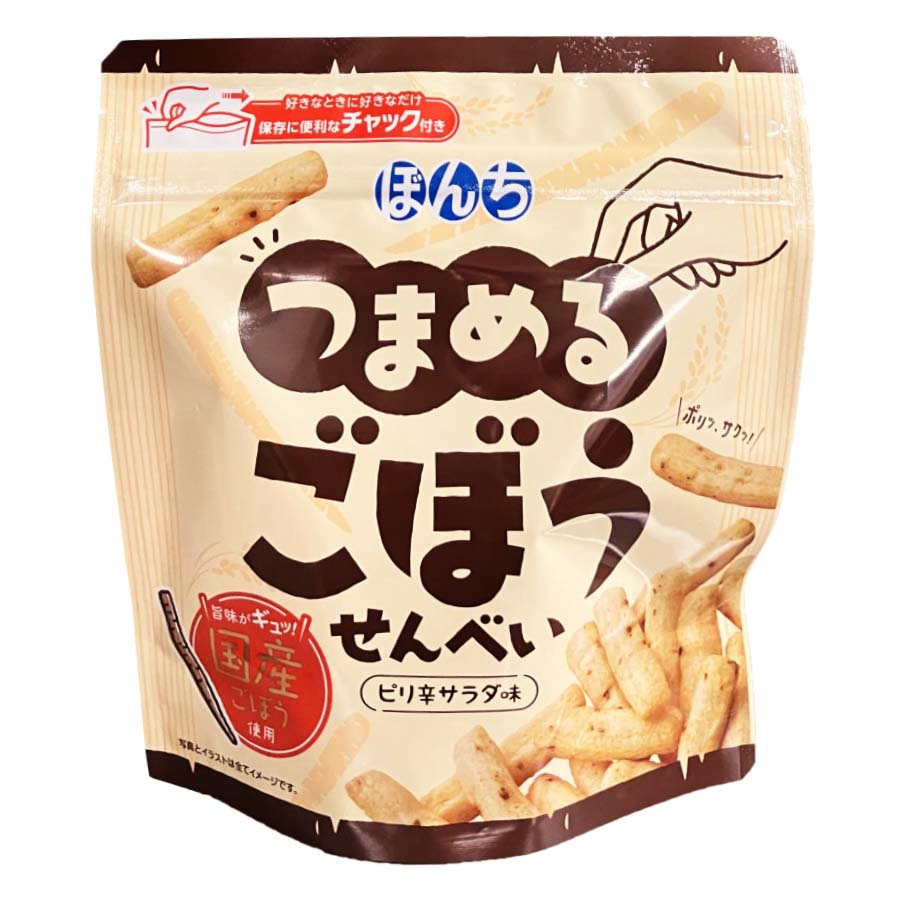 ぼんち　つまめるごぼうせんべい　６０ｇ