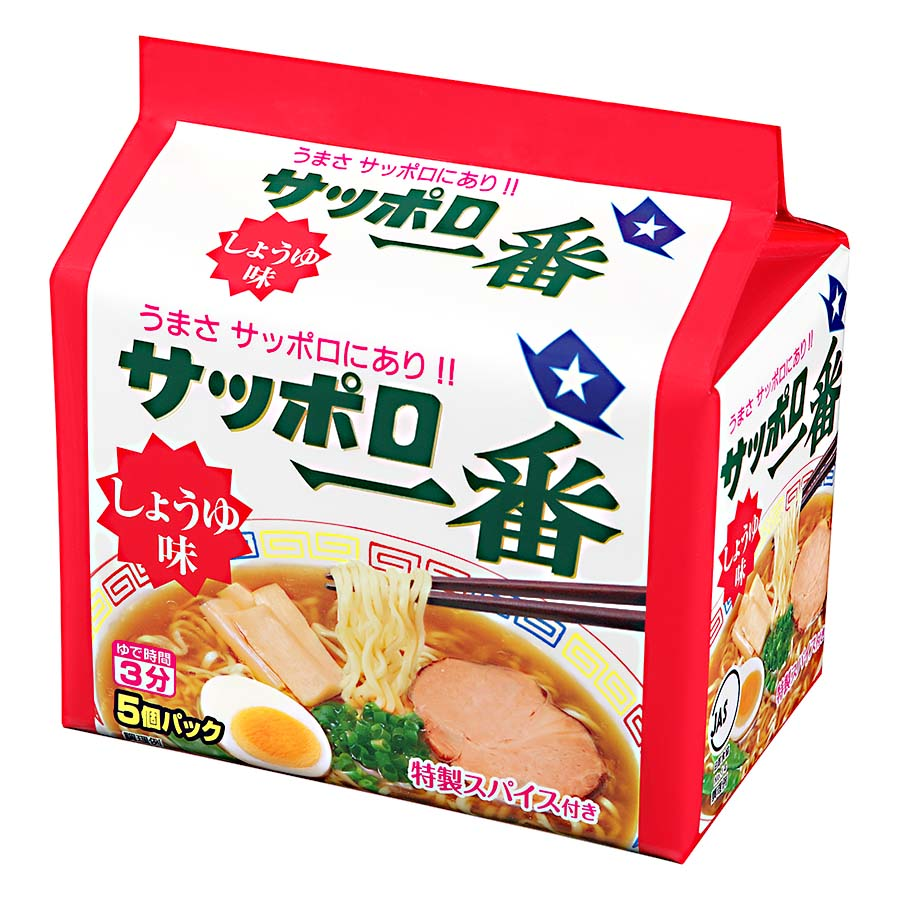 サッポロ一番　しょうゆ味　１００ｇ×５食パック