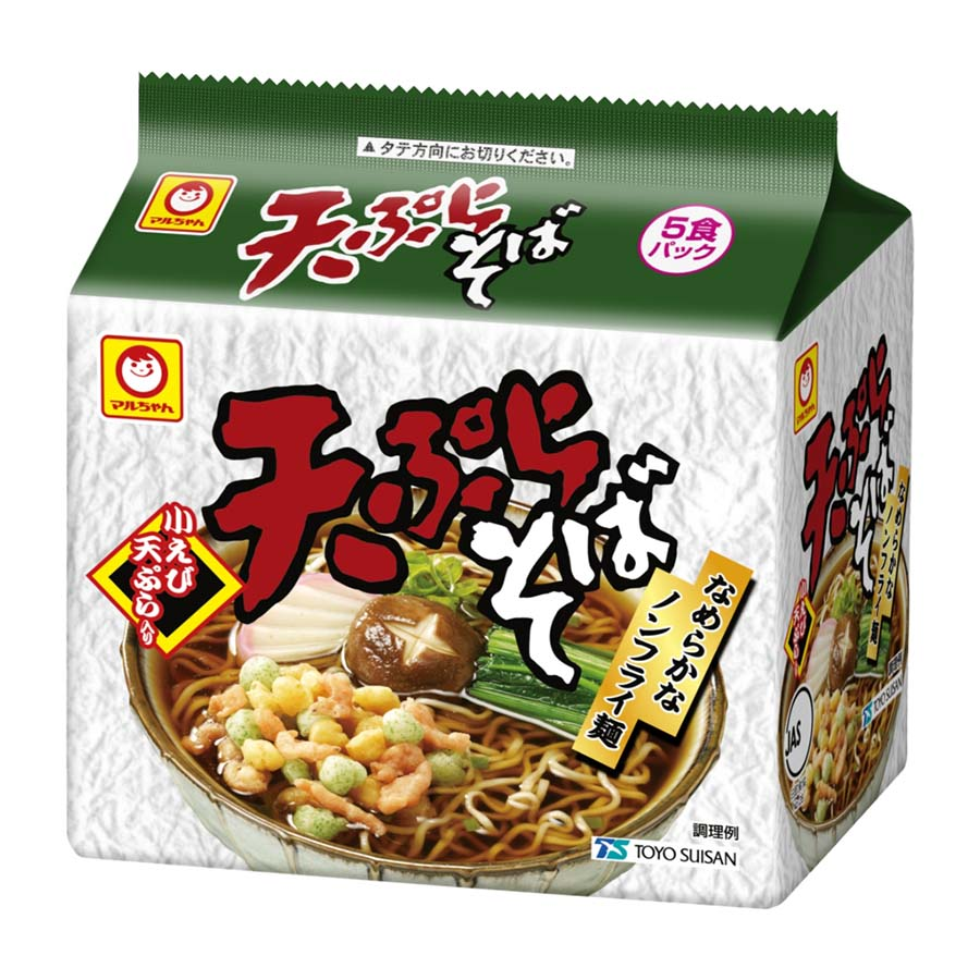 マルちゃん　天ぷらそば　９３ｇ×５食パック