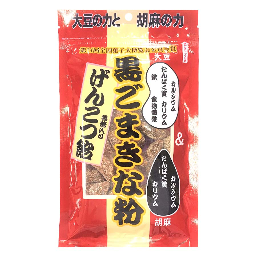 谷貝食品　黒ごまきな粉げんこつ飴　１４０ｇ