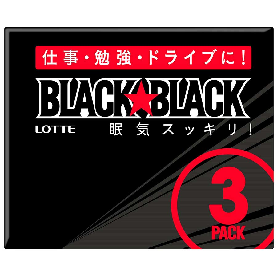 ロッテ　ブラックブラックガム　９枚×３個