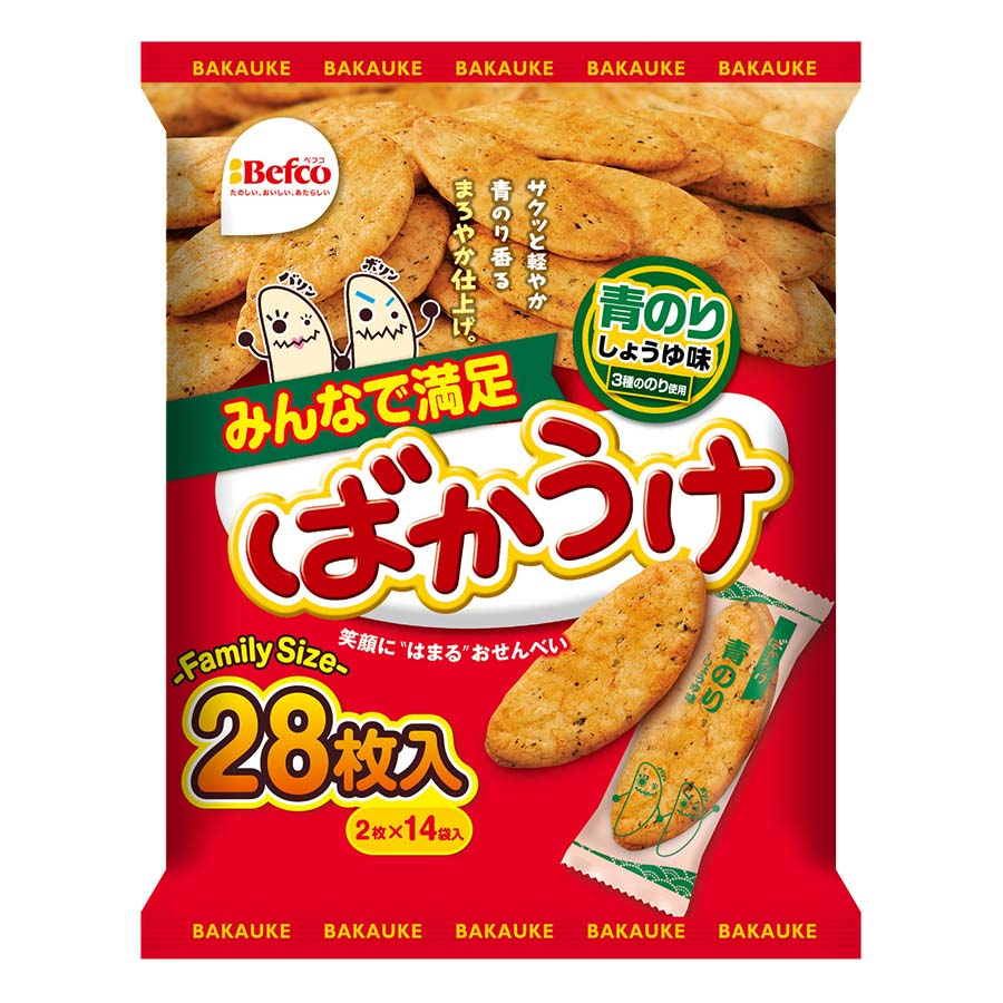 栗山米菓　ばかうけ青のり　２枚×１４袋入
