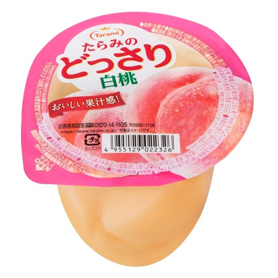 たらみ　どっさり　白桃ゼリー　２３０ｇ