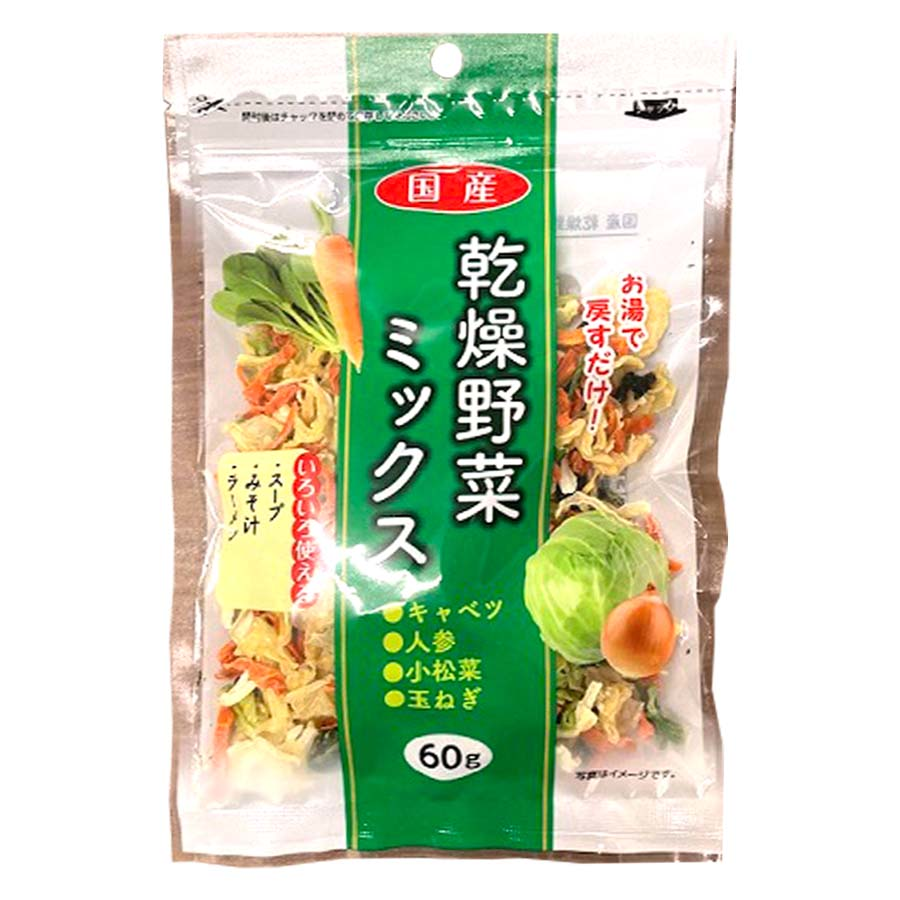 吉良食品　国産乾燥野菜キャベツミックス　６０ｇ