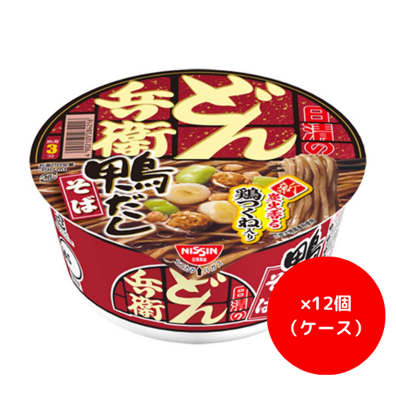 【ｹｰｽ】日清　どん兵衛　鴨だしそば　１０４ｇ×１２