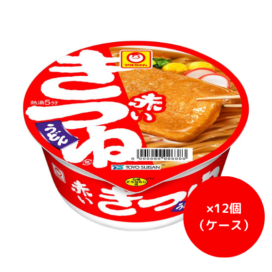 【ｹｰｽ】マルちゃん　赤いきつねうどん９６ｇ×１２