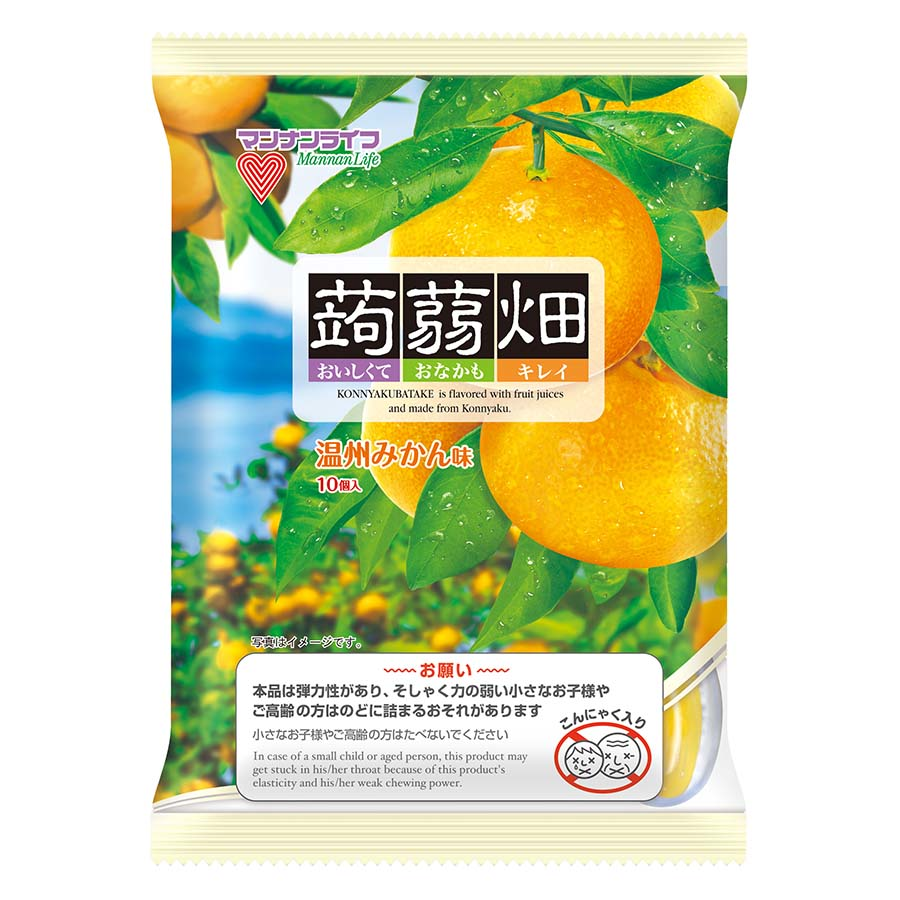 マンナンライフ　蒟蒻畑　温州みかん味　２５ｇ×１０個