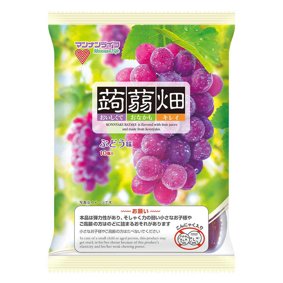 マンナンライフ　蒟蒻畑　ぶどう味　２５ｇ×１０個