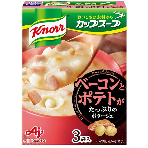味の素 クノール カップスープ ベーコンとポテトがたっぷりのポタージュ 3袋入