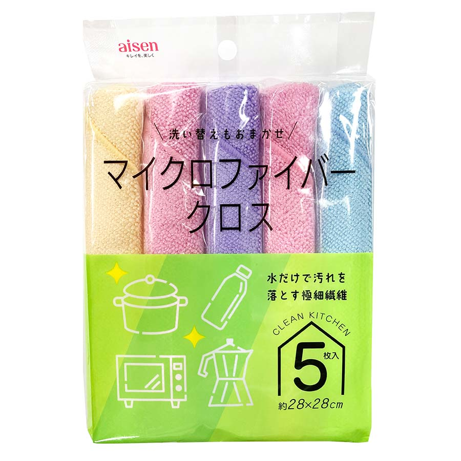 アイセン　マイクロファイバークロス　５枚入