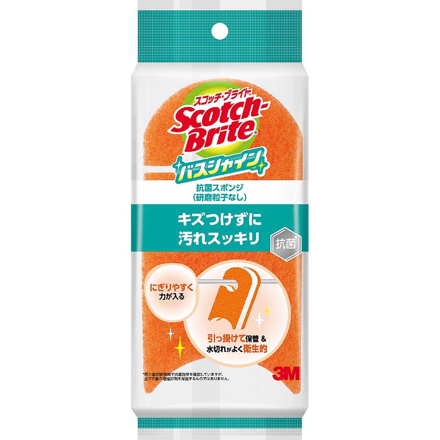 ３Ｍ　スコッチブライト　バスシャイン抗菌スポンジ研磨粒子なし