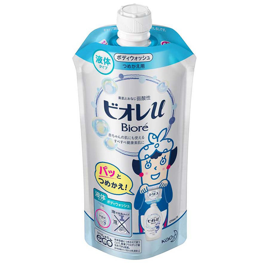 花王　ビオレＵ　フローラルの香りつめかえ用　３４０ｍｌ