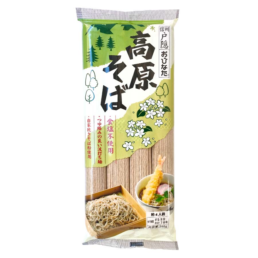 おびなた　高原そば　８５ｇ×４束