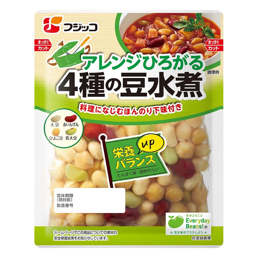 フジッコ　アレンジひろがる４種の豆水煮　１３２ｇ
