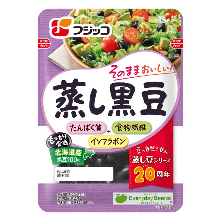 フジッコ　ビーンズキッチン蒸し黒豆　６０ｇ　北海道産黒豆使用