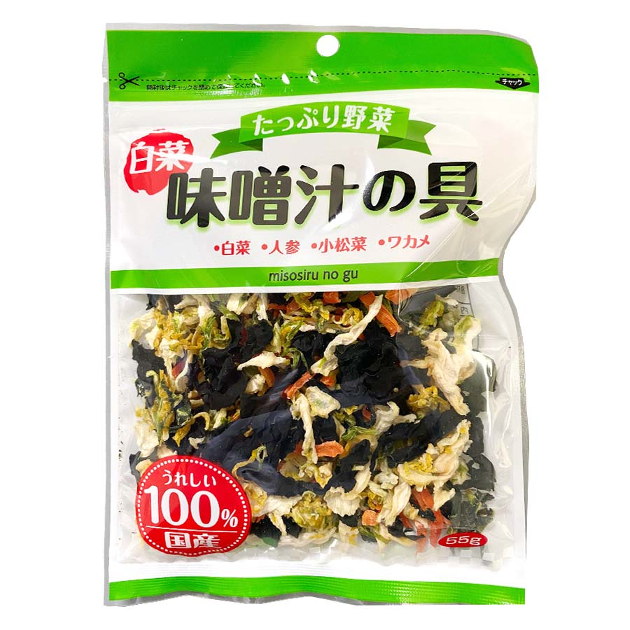 吉良食品　たっぷり野菜　白菜味噌汁の具５５ｇ