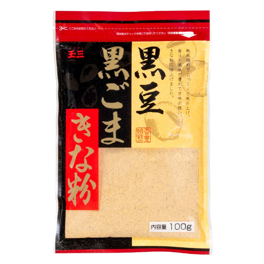 川光物産　玉三　黒豆黒ごまきな粉　１００ｇ