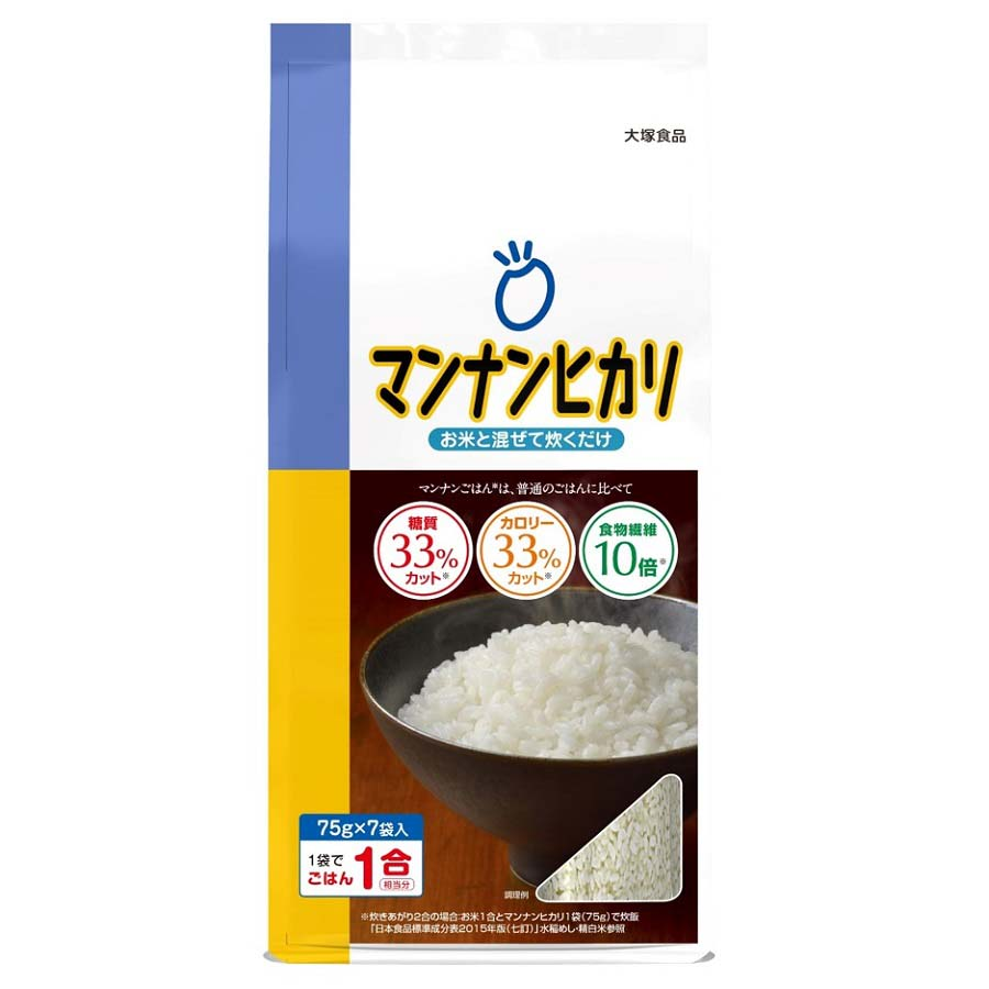 大塚食品　マンナンヒカリ　７５ｇ×７本　５２５ｇ
