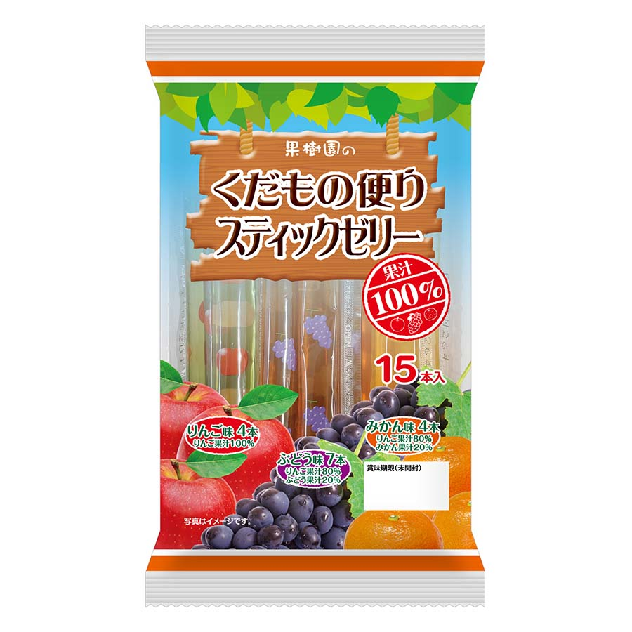 クリート　くだもの便りスティックゼリー果汁１００％　１５本