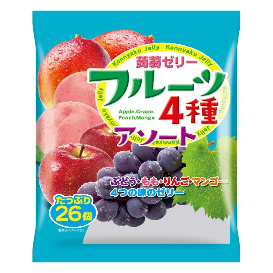 下仁田物産　蒟蒻ゼリーフルーツ　４種アソート　２６個