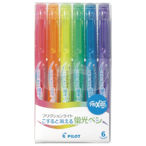 パイロット 蛍光ペンフリクション 6色セット