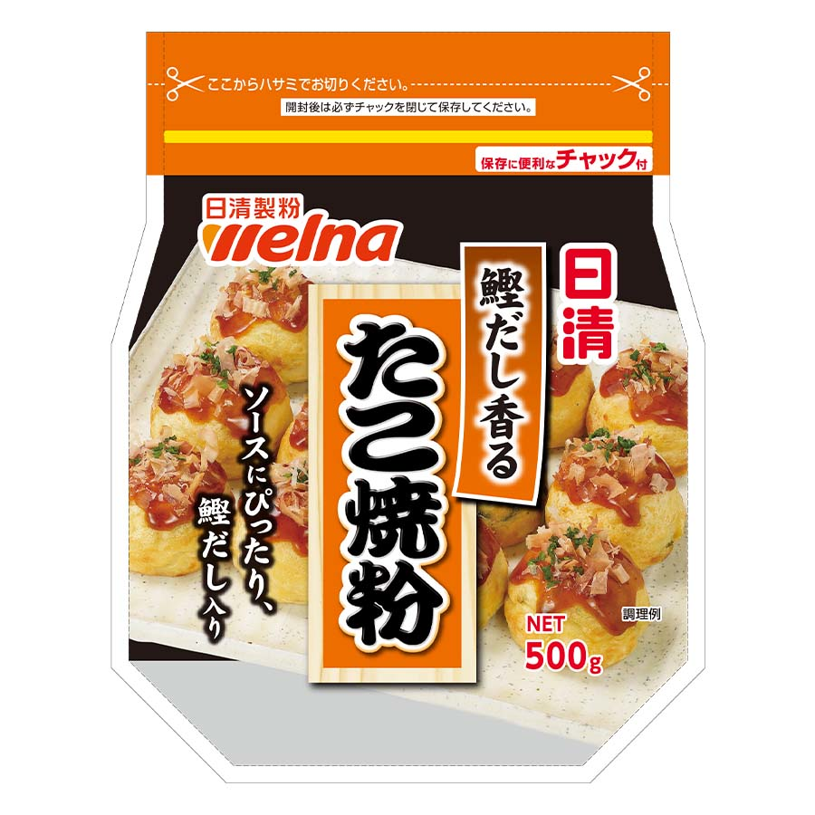 日清ウェルナ　鰹だし香るたこ焼粉　５００ｇ