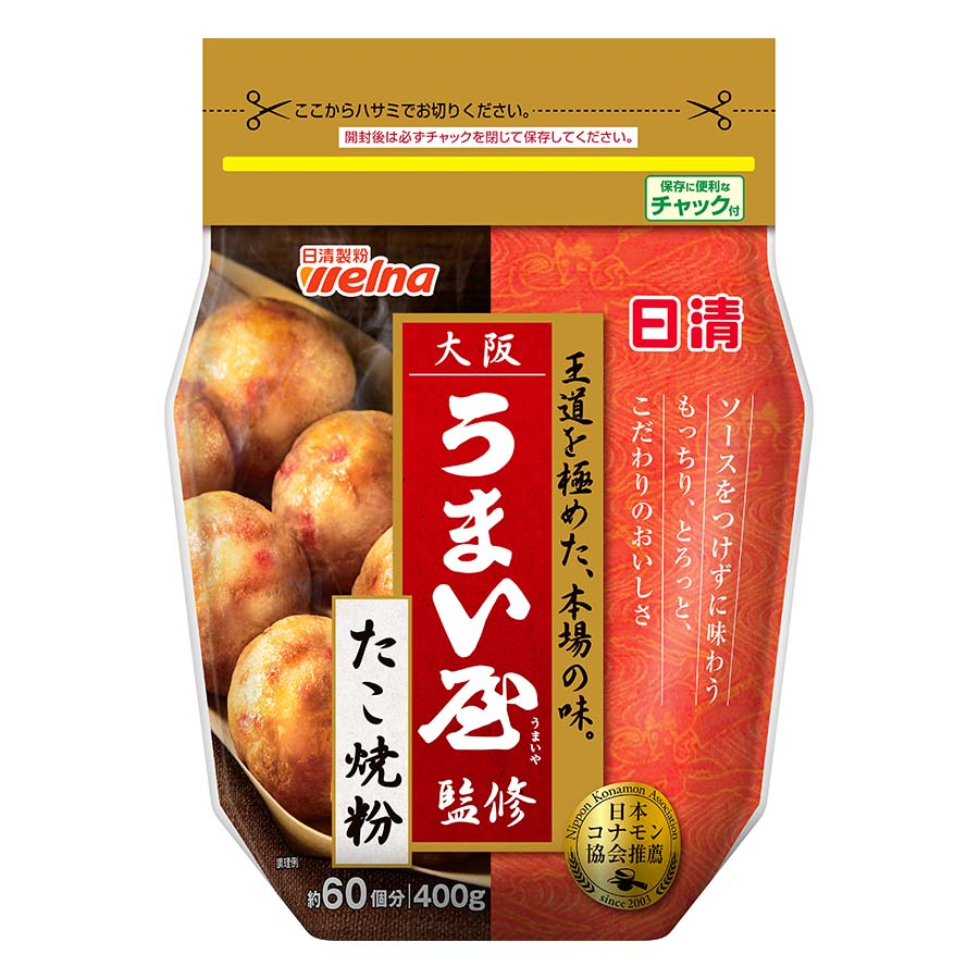 日清ウェルナ　大阪うまい屋監修　たこ焼粉　４００ｇ