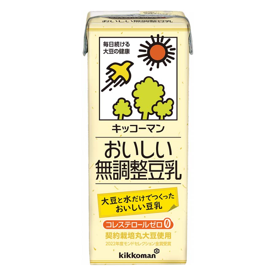 キッコーマン　おいしい無調整豆乳　２００ｍｌ