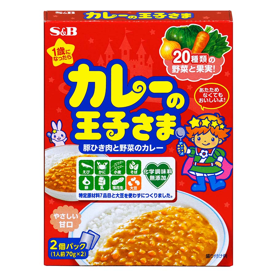 エスビー　カレーの王子さま　１人前７０ｇｘ２個パック １４０ｇ