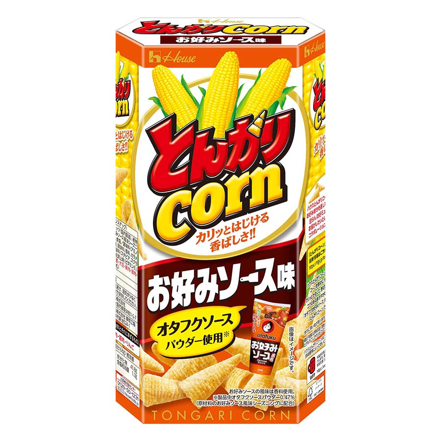 ハウス　とんがりコーン　お好みソース味　６８ｇ