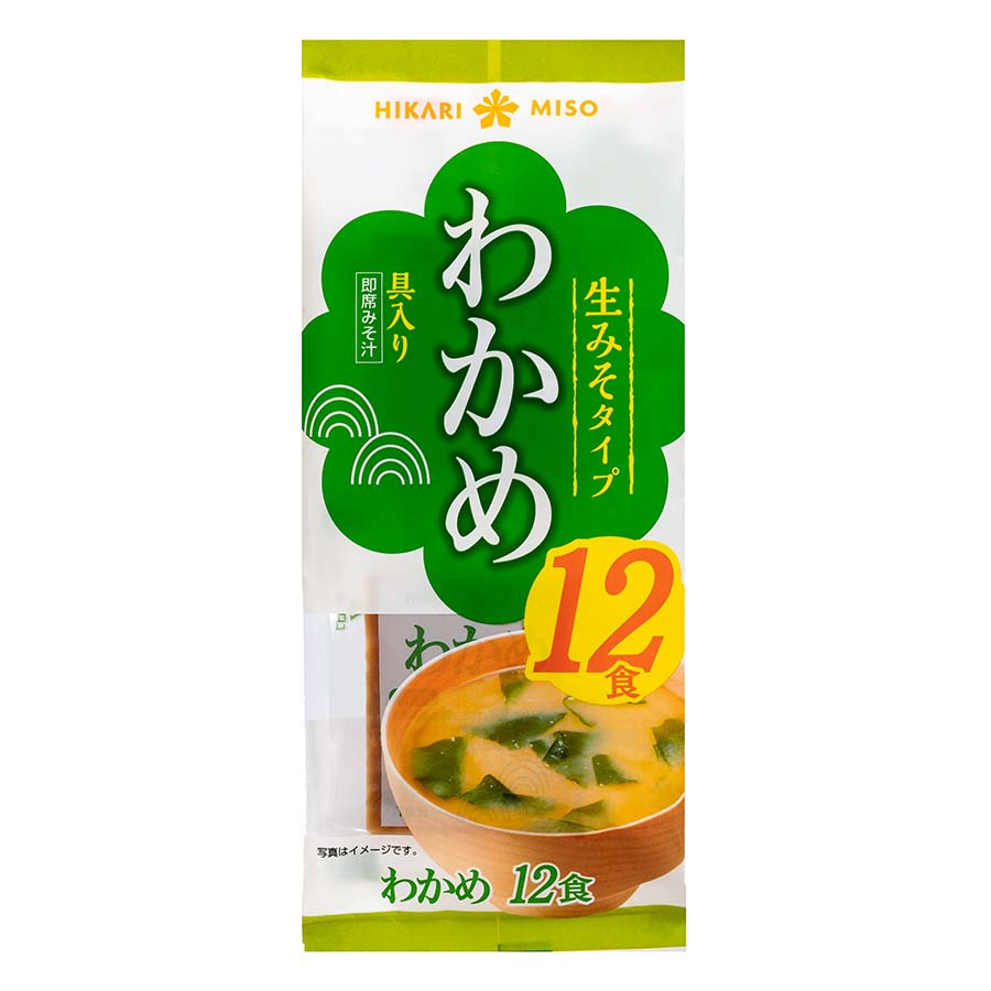 ひかり味噌　即席生みそ汁　わかめ　１２食