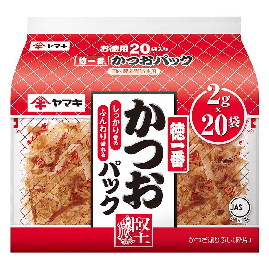 ヤマキ　徳一番かつおパック　２ｇ×２０袋　４０ｇ