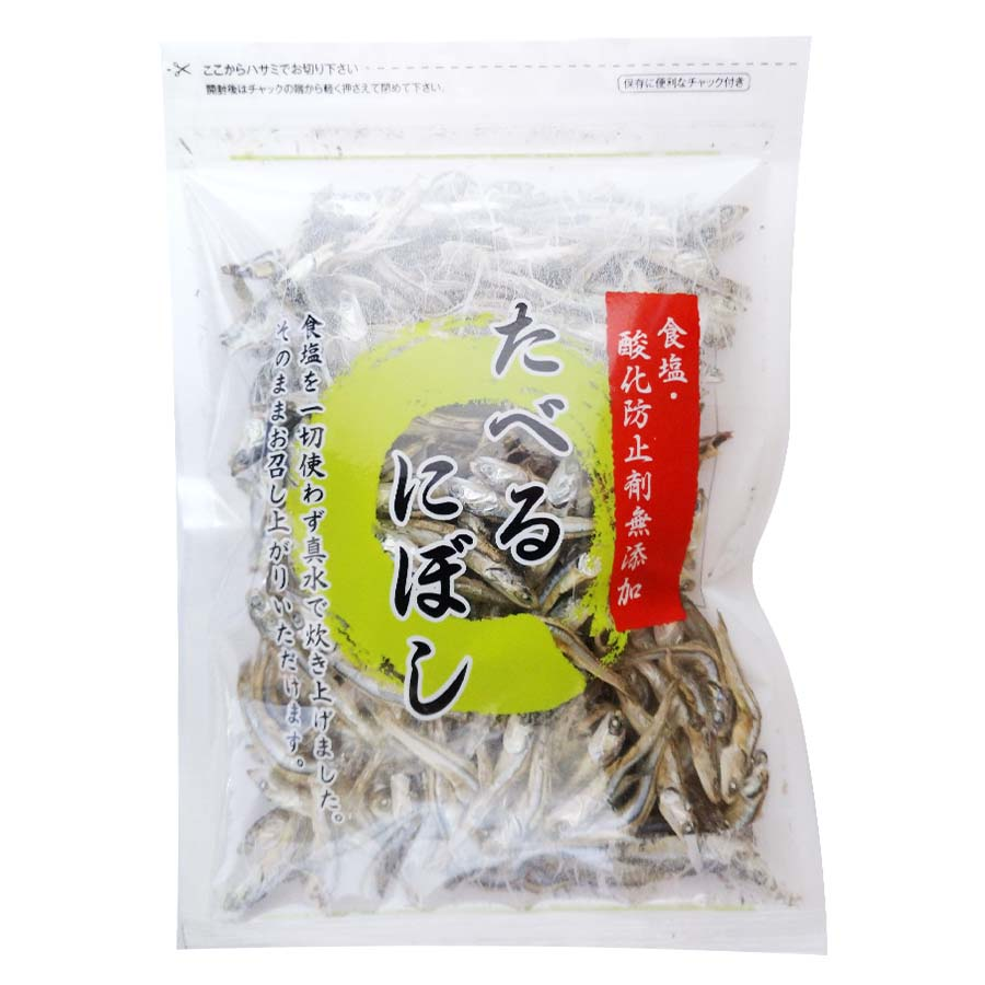 土佐屋商店　食塩・酸化防止剤無添加たべるにぼし　８０ｇ