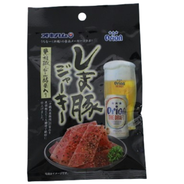 しま豚ジャーキー 黒胡椒・ビール酵母入り 25g