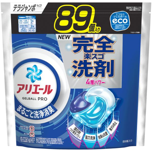 P＆G アリエール ジェルボール プロ つめかえ用 テラジャンボサイズ 89個