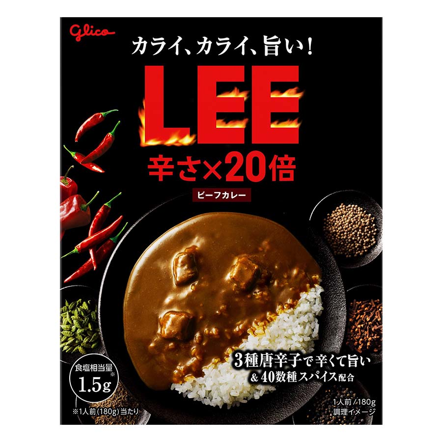 グリコ　ＬＥＥ　辛さ×２０倍　ビーフカレー　１８０ｇ