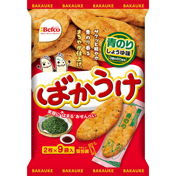 栗山米菓 ばかうけ青のり 18枚入