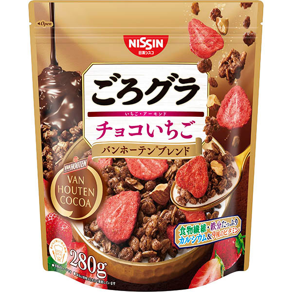 日清シスコ ごろグラ チョコいちご バンホーテンブレンド 280g