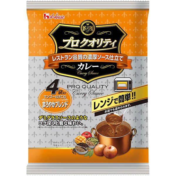 ハウス食品 プロクオリティ カレー 4袋入り まろやかブレンド 680g