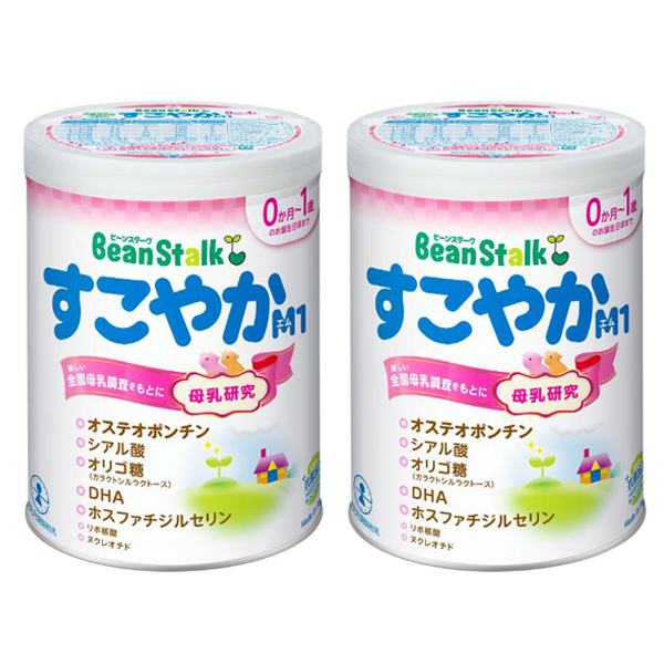 【0ヶ月～】ビーンスターク すこやかM1 2缶パック 800g×2