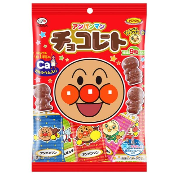 不二家 アンパンマンチョコレート小袋 34g